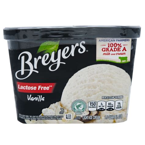 Alosraonline Breyers Lactose Free Vanilla Ice Cream 48oz