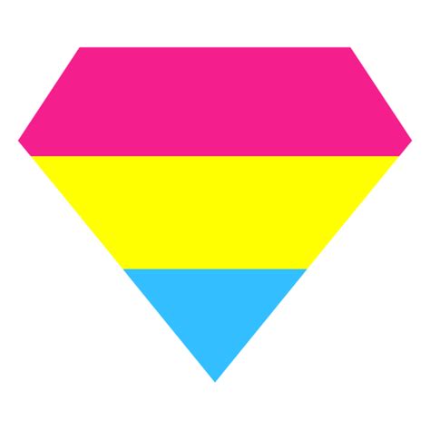 Design Png E Svg De Pansexual Brilhante Listra De Diamante Plana Para Camisetas