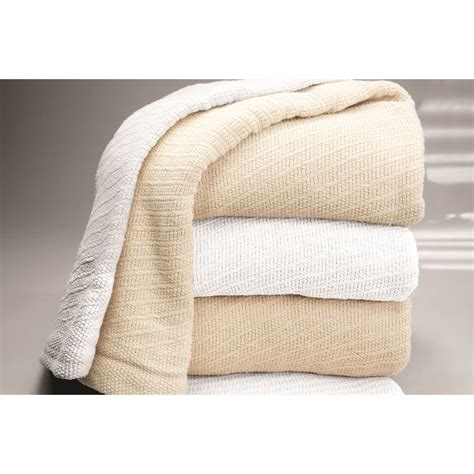 Guestsupply Us Martex Sovereign Diagonal Weave Cotton Blanket Queen