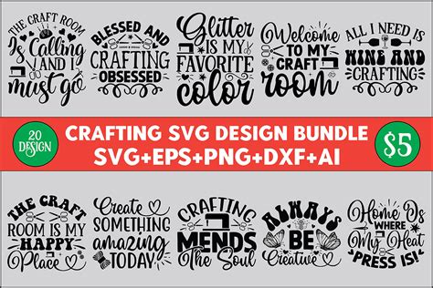 Crafting Svg Bundlecrafting Designs Graphic By Creativelab19