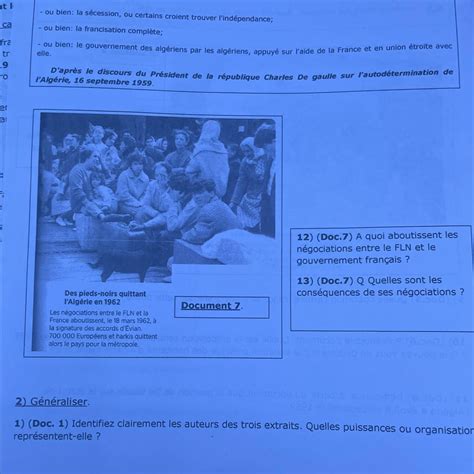 Pouvais Vous Maider Pour La Question Et Laide Du Document