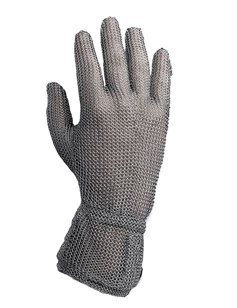 Whizard Stainless Steel Metal Mesh Cut Resistant Gloves Standard Length