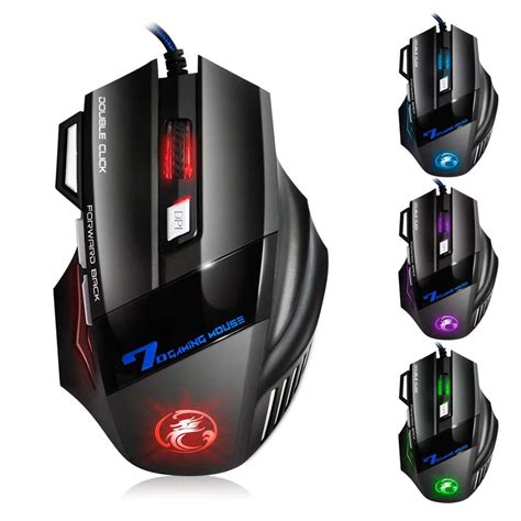 6pcs Lot Wired Gaming Mouse Gamer 7 Keys Game Mouse PC Mause Optical