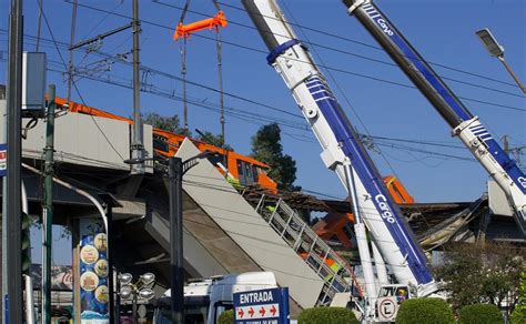 Así se ve el desplome de la estación Olivos del Metro en imágenes