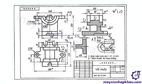 Bản vẽ chi tiết là gì Các thành phần và cách đọc bản vẽ chi tiết