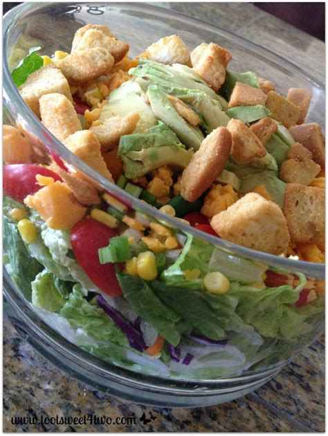 Loaded Avocado Ranch Salad Toot Sweet 4 Two