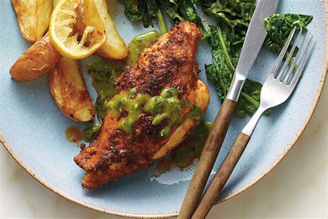 Bobby Flay’s Pan Roasted Chicken With Mint Sauce Recipe Recipe Mint Sauce Recipes Bobby Flay