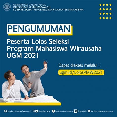 Pengumuman Lolos Seleksi Pmw Subdit Pengembangan Karakter