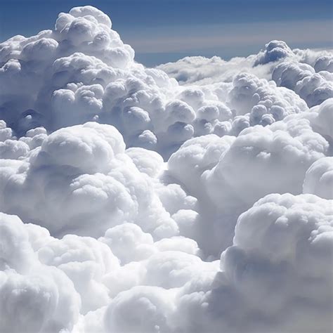 Una Vista De Las Nubes Desde Arriba Con El Cielo De Fondo Foto Premium