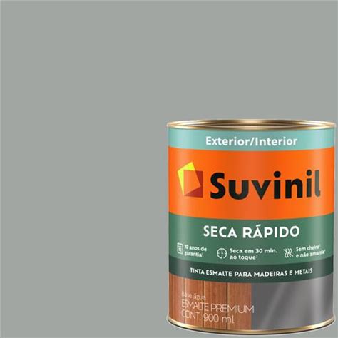 Tinta Esmalte Brilhante Seca Rápido 900ml Platina 53703880 SUVINIL