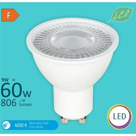 Mitea Lighting GU10 M2 9W 4000K MR16 Eco Led Sijalica 240V 806lm 38