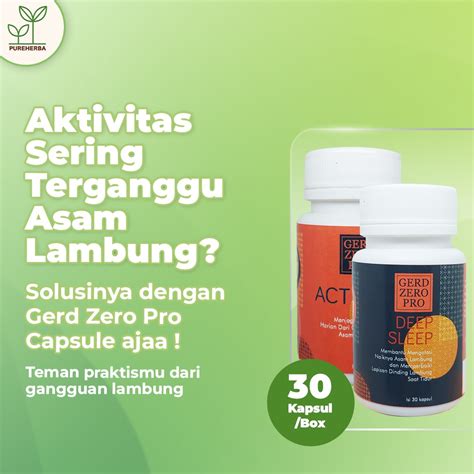 Jual Gerd Zero Pro Capsule Obat Asam Lambung Herbal Maag Mual Muntah