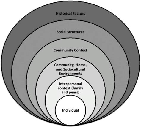 An Adapted Socio Ecological Model Helped Shape The Topic Guide Download Scientific Diagram