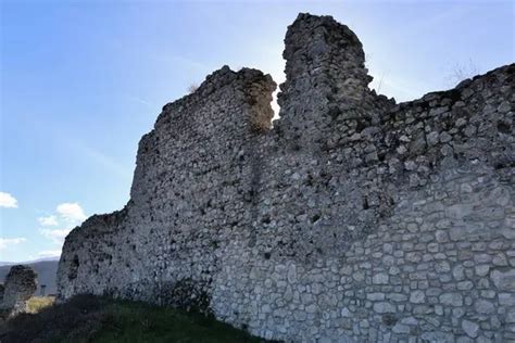 Bojano Molise Italia De Enero De Ruinas Del Castillo De