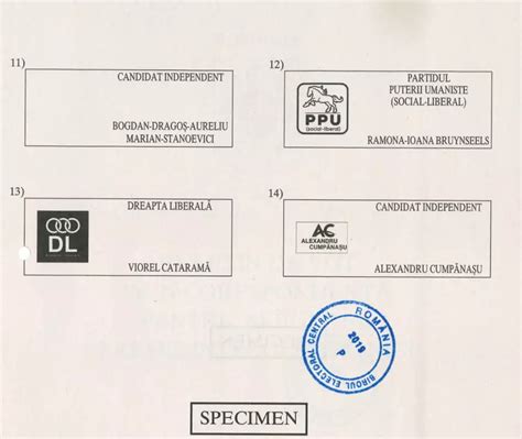 Cum Arata Buletinul De Vot Din Noiembrie Turul Libertatea