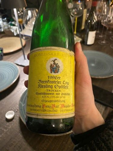 Weingüter Wegeler Bernkasteler Lay Riesling Spätlese Trocken Vivino US