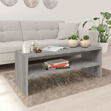 Table Basse Sonoma Gris X X Cm Bois D Ing Nierie