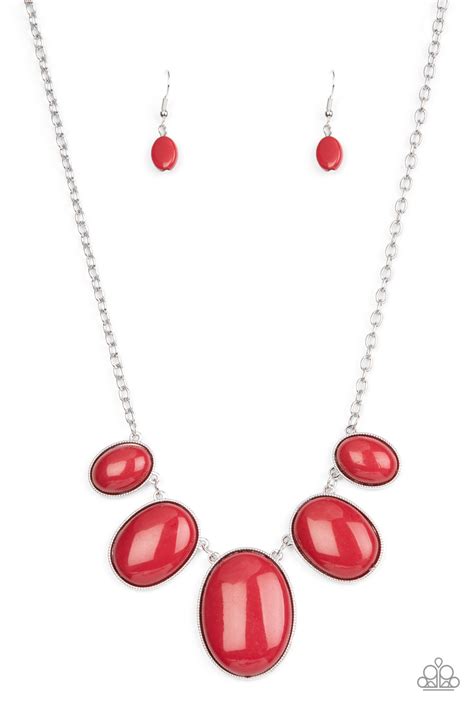 Vivacious Vanity Red Paparazzi Necklace Jewelryblingthing