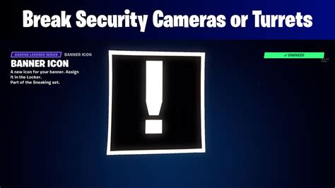 Fortntie Break Security Cameras Or Turrets Youtube