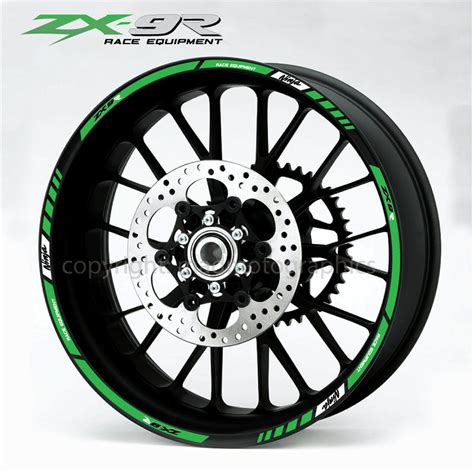 ZX 9R Motorcycle Wheel Stickers Set Decals Rim Stripes For Etsy