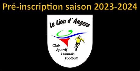 Pr Inscription Saison Cs Le Lion D Angers Football Cole