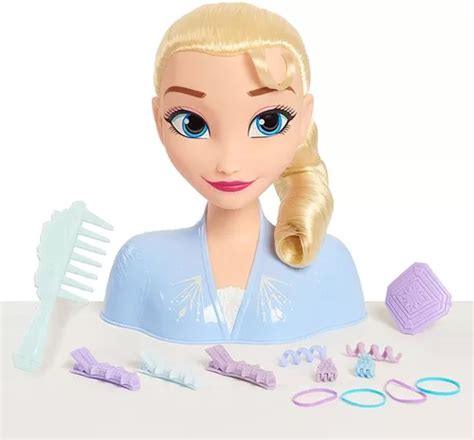 Elsa Frozen Cabeza Peinar Princesa Disney Mu Eca Original Env O Gratis