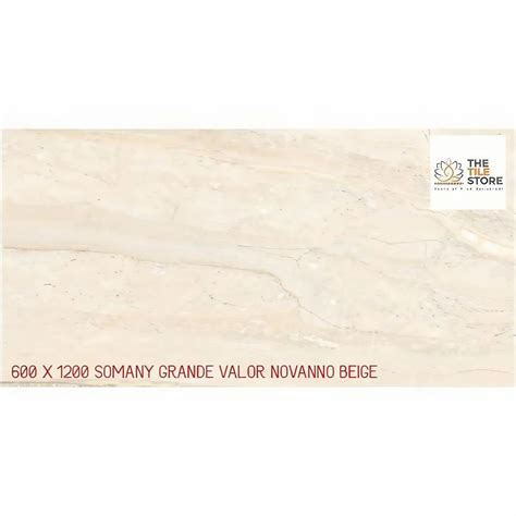 600x 1200 Tile Somany Grande Valor Novanno Beige 2x4 Feet 60x120 Cm