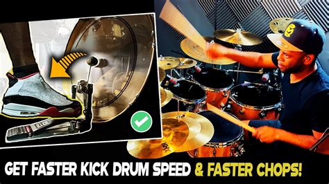 How To Get FASTER Kick Drum Foot Speed And Build Chops At The Same