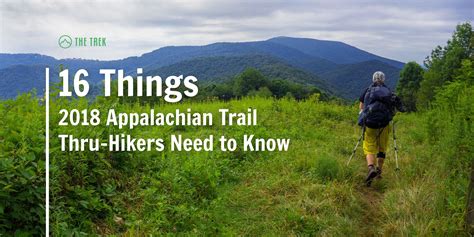 16 Things 2018 Appalachian Trail Thru-Hikers Need To Know - The Trek ...