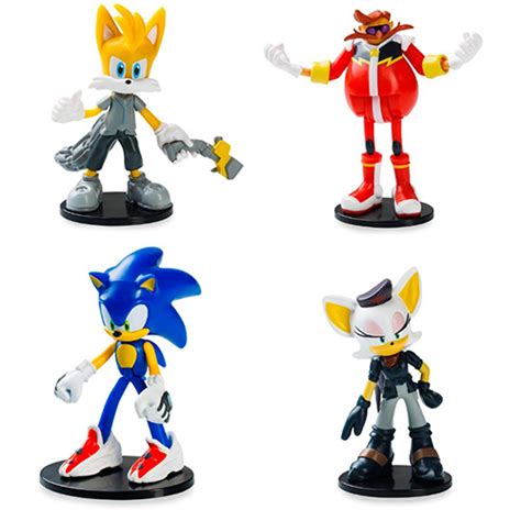 Pack X4 Figuras Sonic 8CM Articuladas Tails SON6040 Universo Binario