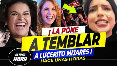 Lucerito Mijares 𝗗𝗘𝗝𝗔 𝗣𝗢𝗥 𝗟𝗢𝗦 𝗦𝗨𝗘𝗟𝗢𝗦 a Angela Aguilar 𝗔𝗟 𝗖𝗔𝗡𝗧𝗔𝗥 𝗘𝗡