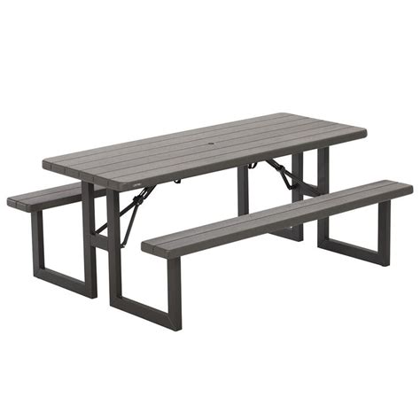 Lifetime Ft M Rough Cut Picnic Table Costco Uk