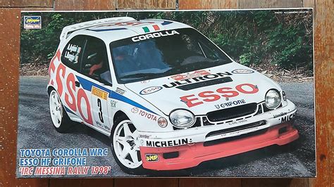 Hasegawa 1 24 Toyota Corolla WRC IRC Messina Rally 1998 Plastic Model