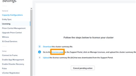 Gesti N De Las Licencias En Su Cluster De La Oferta Nutanix On Ovhcloud