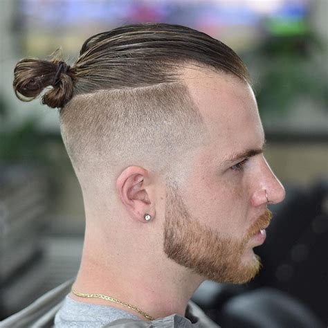 Awesome Man Bun Hairstyles With A Fade For