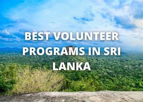 Best Volunteer Programs In Sri Lanka 2024 AbroadScape