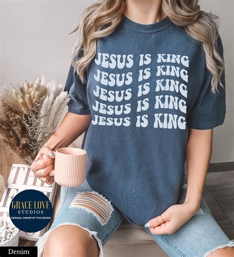 Jesus is King Shirt Christian Merch Christian Streetwear Faith Based ...