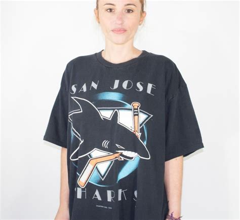 Vintage 1993 Starter Sharks T Shirt Oversized 90s Retro Etsy Shark