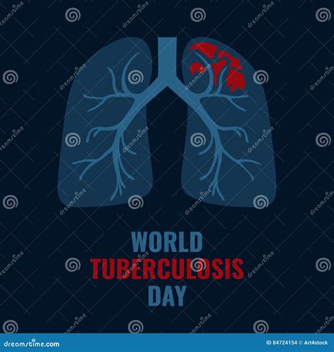 Tuberculosis Awareness Poster Vector Illustration CartoonDealer