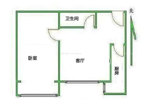 新农村小别墅40平方一室一厅户型图装信通网效果图