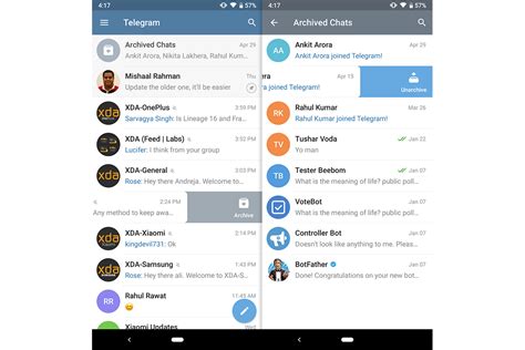 Telegram 5 6 Adds Archived Chats Quick Bulk Actions And More