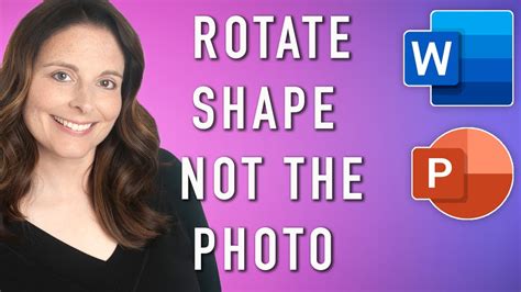 How To Rotate The Shape Without Rotating The Photo Image In Powerpoint