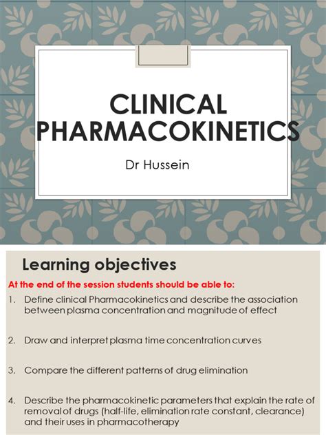 Clinical Pharmacokinetics | PDF