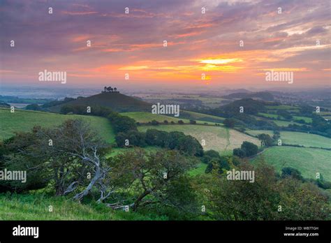 Colmers Hill Bridport Dorset UK 25th August 2019 UK Weather A