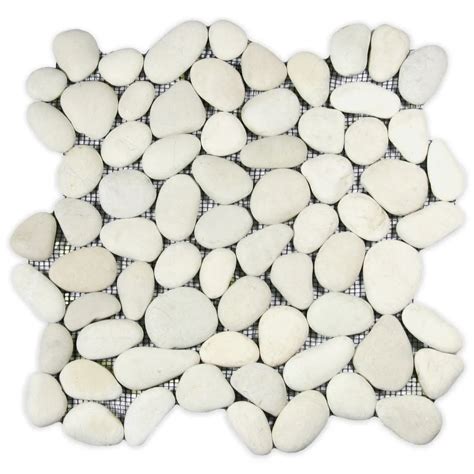 White Pebble Tile Subway Tile Outlet