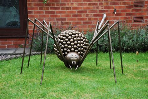 Giant Metal Spider In A Bronzed Finish