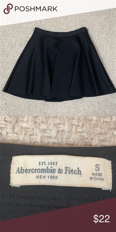 Womans Abercrombie And Fitch Black Mini Skirt Womans Size Small