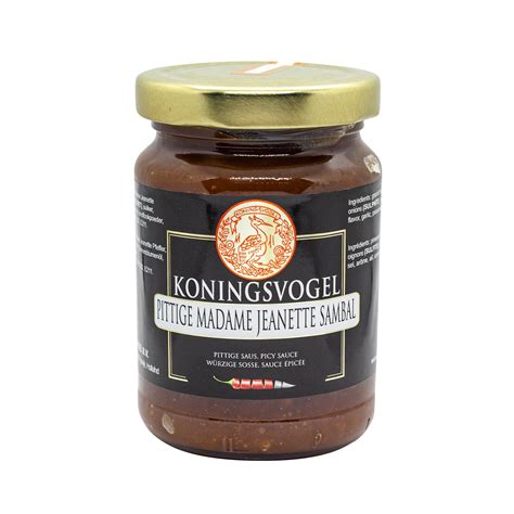 Koningsvogel Sambal Pittige Madame Jeanette 200 Gr Sambalbij