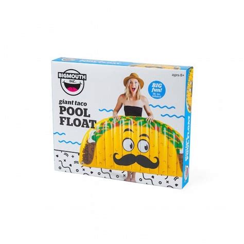 Bigmouth Giant Taco Pool Float Inflatables And Rafts