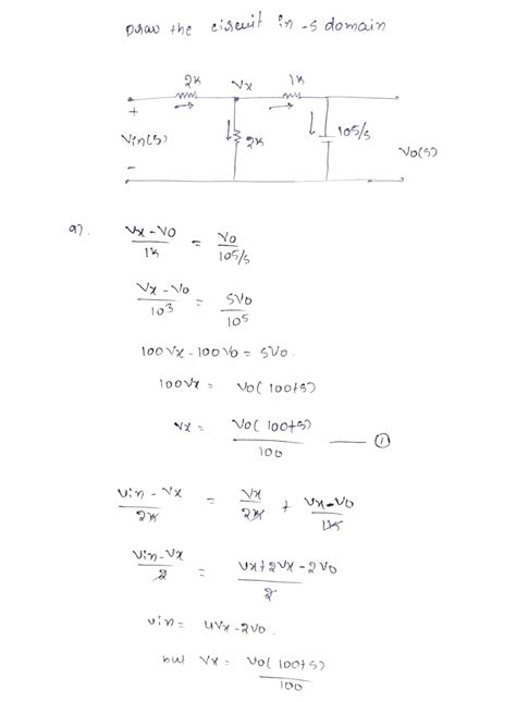 Solved Xc1jwc 1 Jw 1010 6 10001jwc 2000 Zeq Vo